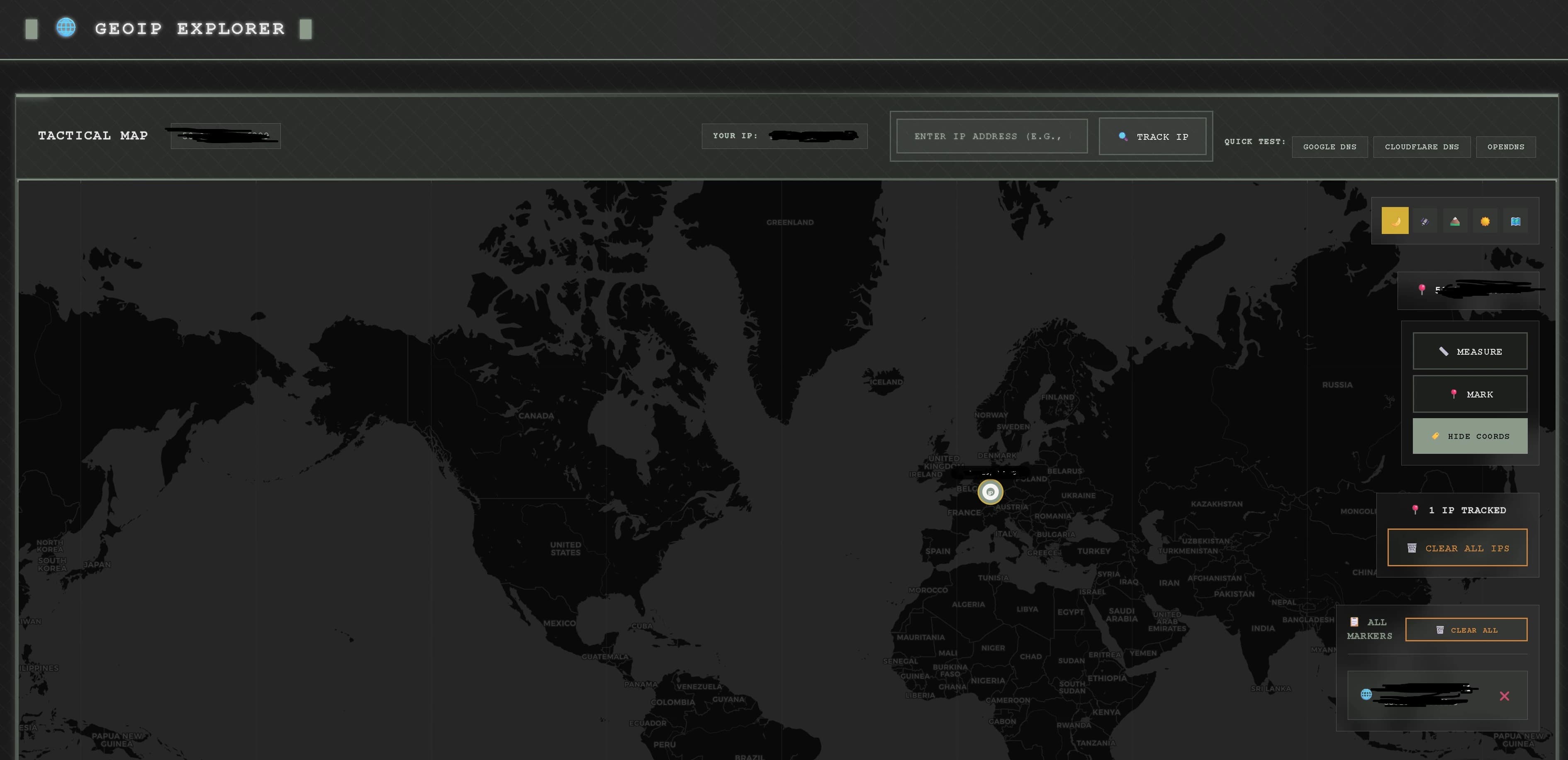 GeoIP Explorer screenshot