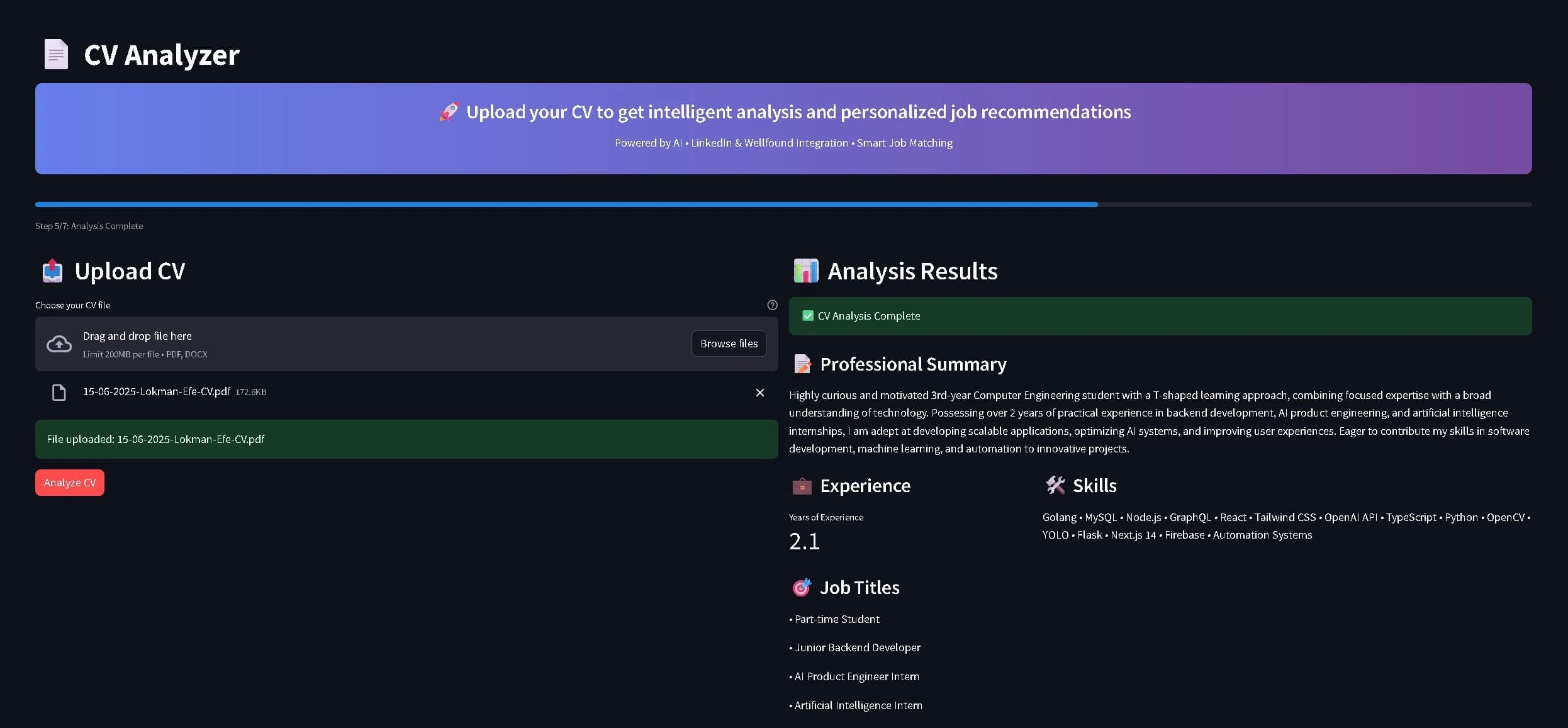 MatchTalent AI screenshot